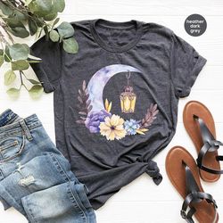 gift for her, ramadan t-shirt, floral tee, faith shirt, religious crewneck sweatshirt, flower shirt, gift for muslim, mu