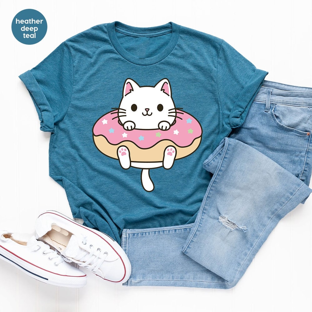 Gift for Mom, Vintage Cat Shirt, Gifts for Her, Cute Cat T-Shirt, Cat Crewneck Sweatshirt, Cat Shirts for Women, Cat Graphic Tees - 3.jpg