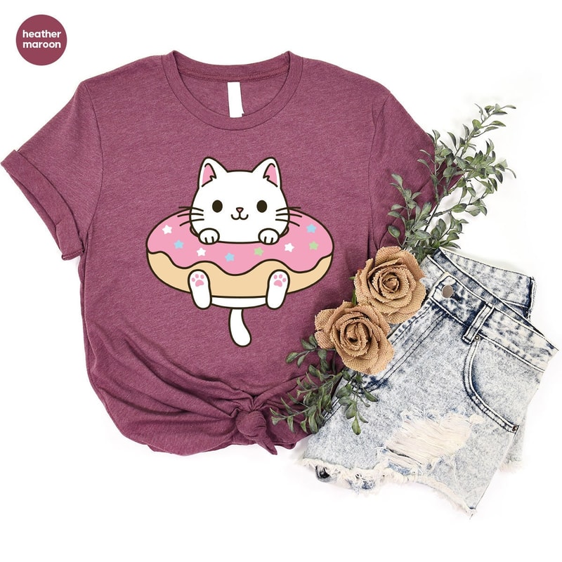 Gift for Mom, Vintage Cat Shirt, Gifts for Her, Cute Cat T-Shirt, Cat Crewneck Sweatshirt, Cat Shirts for Women, Cat Graphic Tees - 4.jpg