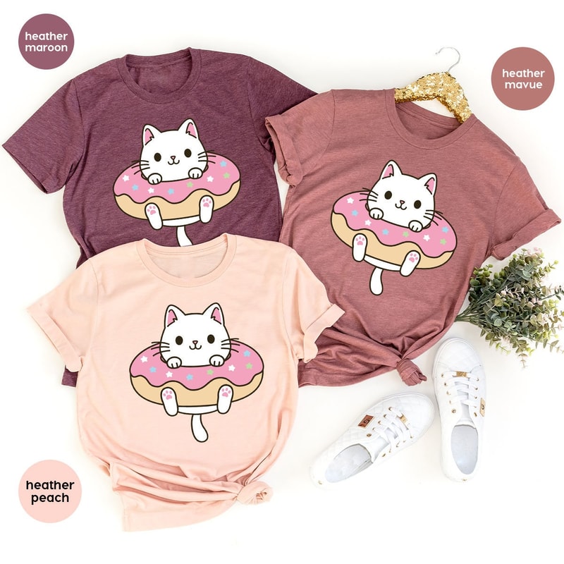 Gift for Mom, Vintage Cat Shirt, Gifts for Her, Cute Cat T-Shirt, Cat Crewneck Sweatshirt, Cat Shirts for Women, Cat Graphic Tees - 5.jpg