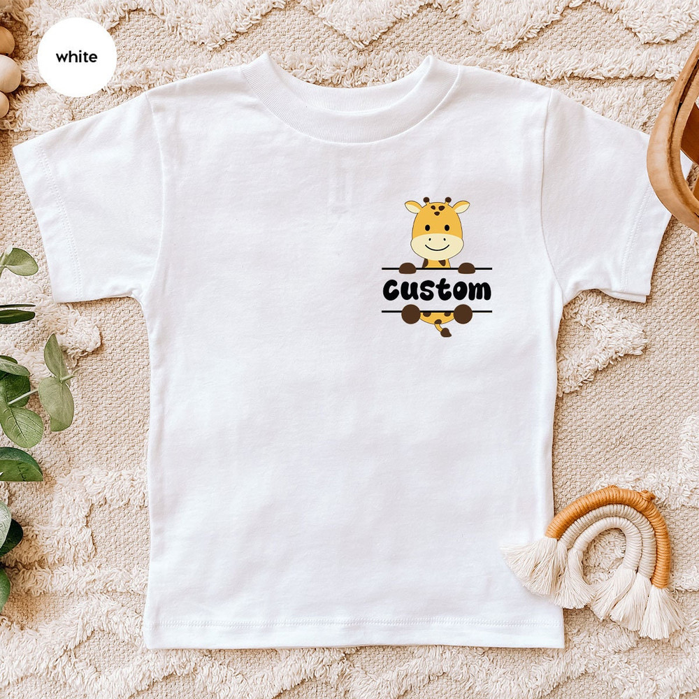 Giraffe Pocket Shirt, Custom Giraffe T-Shirt, Giraffe Gift, Personalized Giraffe Shirt, Giraffe Sweatshirt, Animal Shirt, Graphic Tees - 3.jpg