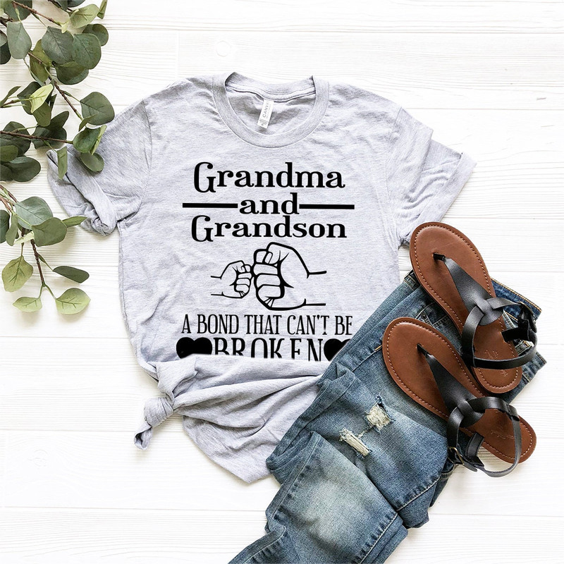 Grandma And Grandson Shirt, Grandma Gift From Grandson, Grandma T-Shirt, Grandma Shirt, Grandma Mother's Day Gift, Grandparent Gift Shirt - 2.jpg