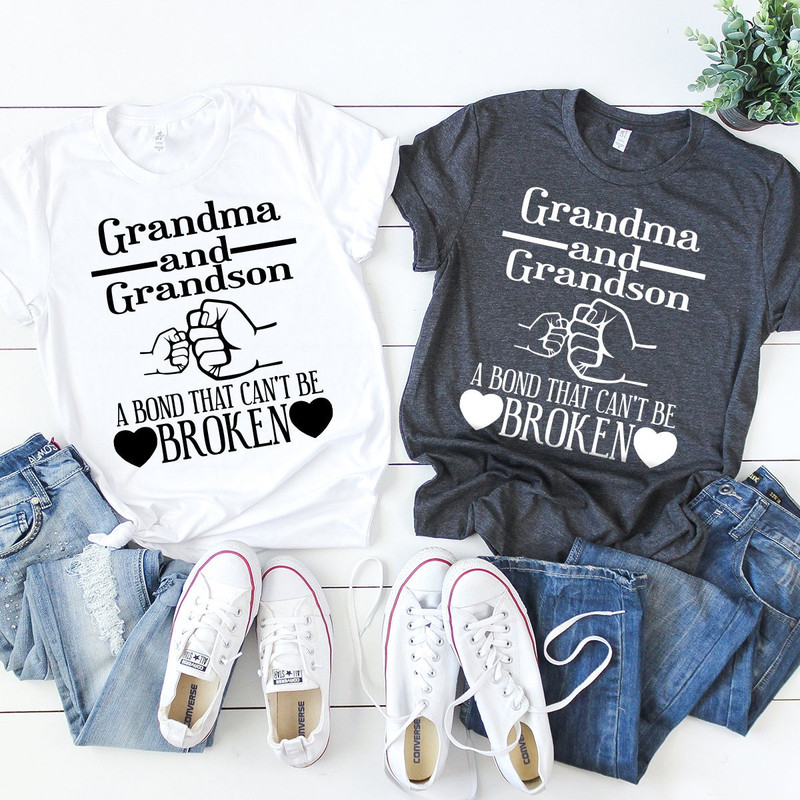 Grandma And Grandson Shirt, Grandma Gift From Grandson, Grandma T-Shirt, Grandma Shirt, Grandma Mother's Day Gift, Grandparent Gift Shirt - 4.jpg