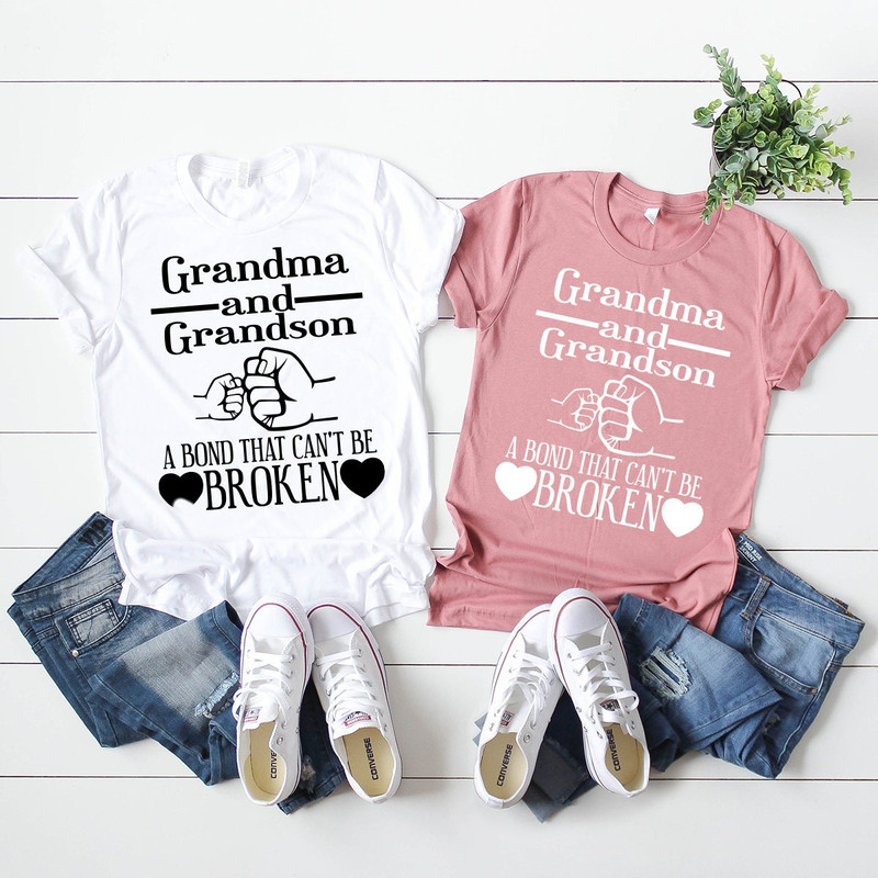 Grandma And Grandson Shirt, Grandma Gift From Grandson, Grandma T-Shirt, Grandma Shirt, Grandma Mother's Day Gift, Grandparent Gift Shirt - 6.jpg