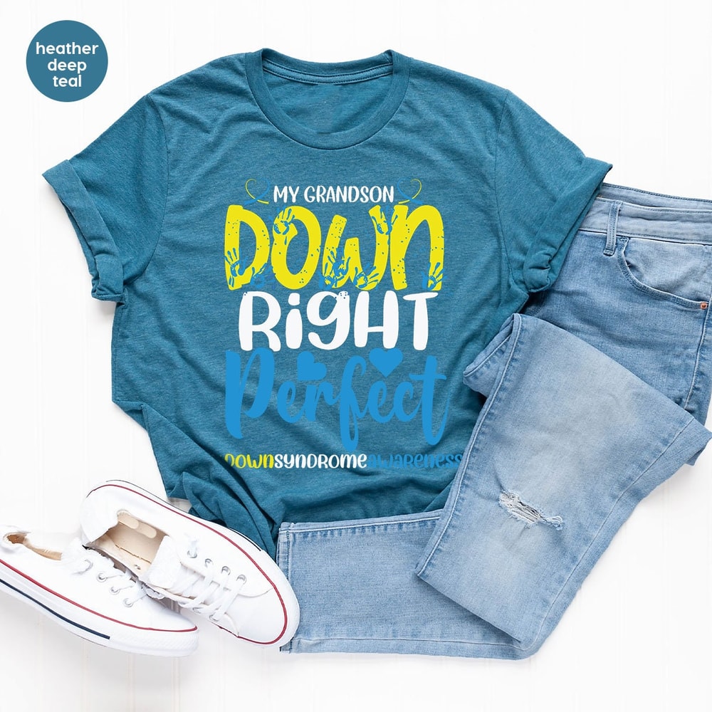 Grandma Down Syndrome Shirt, Grandpa Gift, Down Syndrome Awareness, WDSD Gift, Grandparents Support Shirt, Trisomy Crewneck Sweatshirt - 4.jpg
