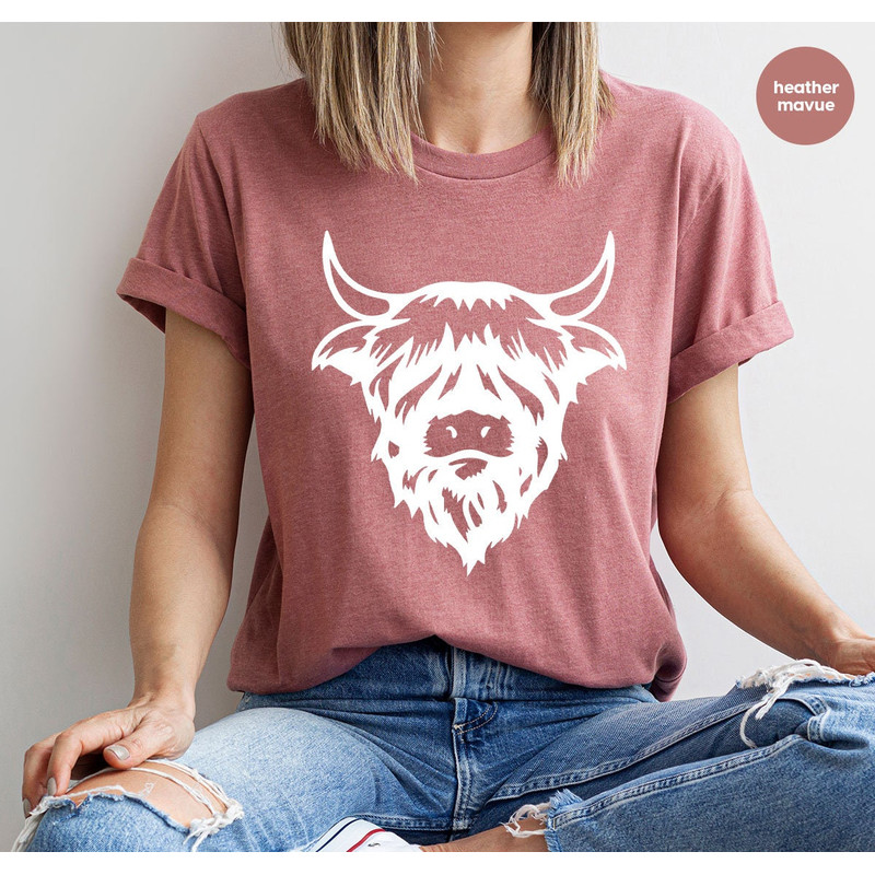 Graphic Tees, Bull Shirt, Bull Crewneck Sweatshirt, Animal Figure T-Shirt, Animal Tee, Western Shirt, Gift for Her, Gift For Him, Farm Shirt - 5.jpg