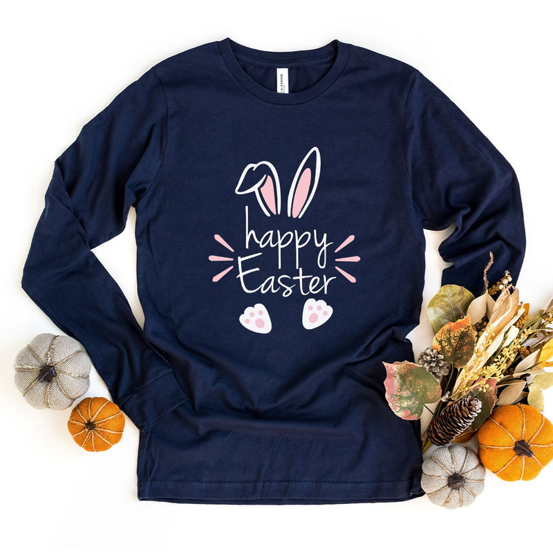 Happy Easter Longsleeve Shirt, Happy Easter Shirt, Easter Family Long Sleeve Tee, Happy Easter Shirt, Easter Day Shirt, Cute easter Tee - 4.jpg