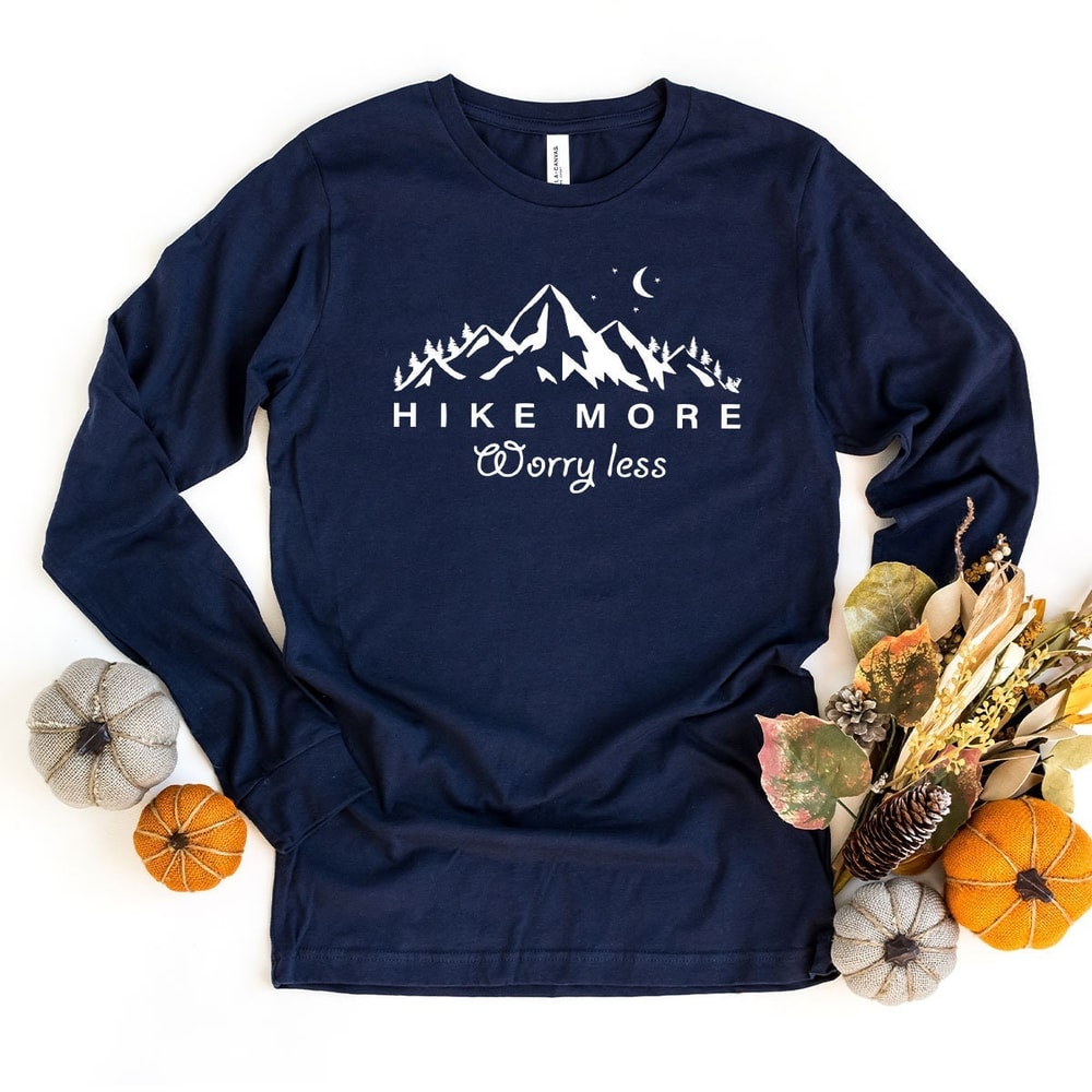 Hiking Long Sleeve Shirt, Mountain and Nature Shirt, Adventure Longsleeve Shirt, Camping Shirts, Hiker TShirts, Camping Gift, Vacation Shirt - 1.jpg