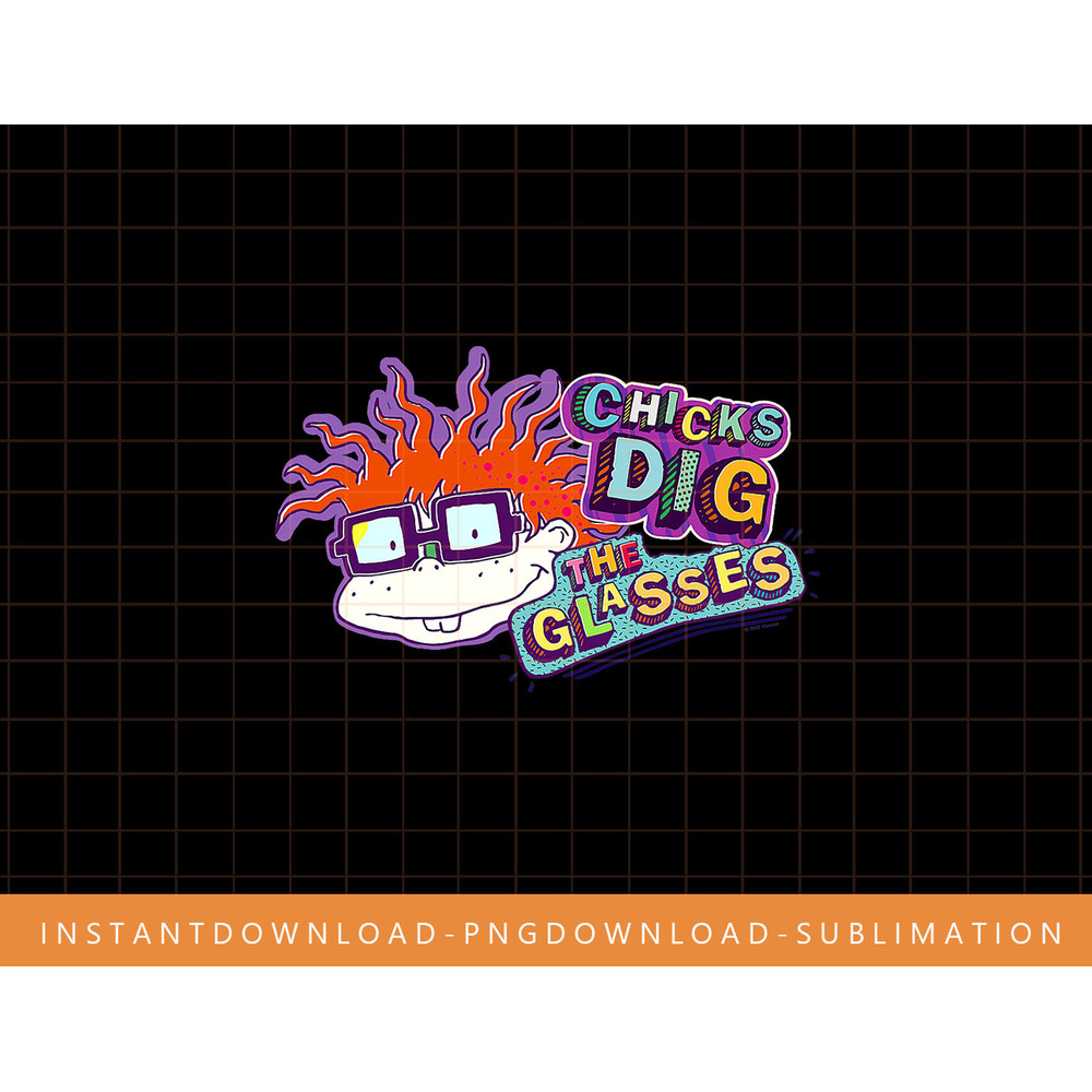 Rugrats Chicks Dig the Glasses Badge png, sublimate, digital print.jpg