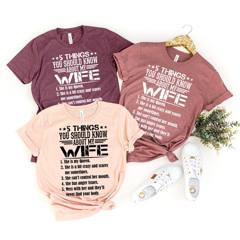 Husband And Wife Shirt, Funny Husband Gift, Funny Wife T Shirt, Best Husband Shirt - 5.jpg