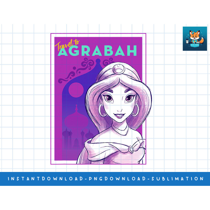 Disney Aladdin Princess Jasmine Travel to Agrabah T-Shirt png, sublimate, digital print.jpg