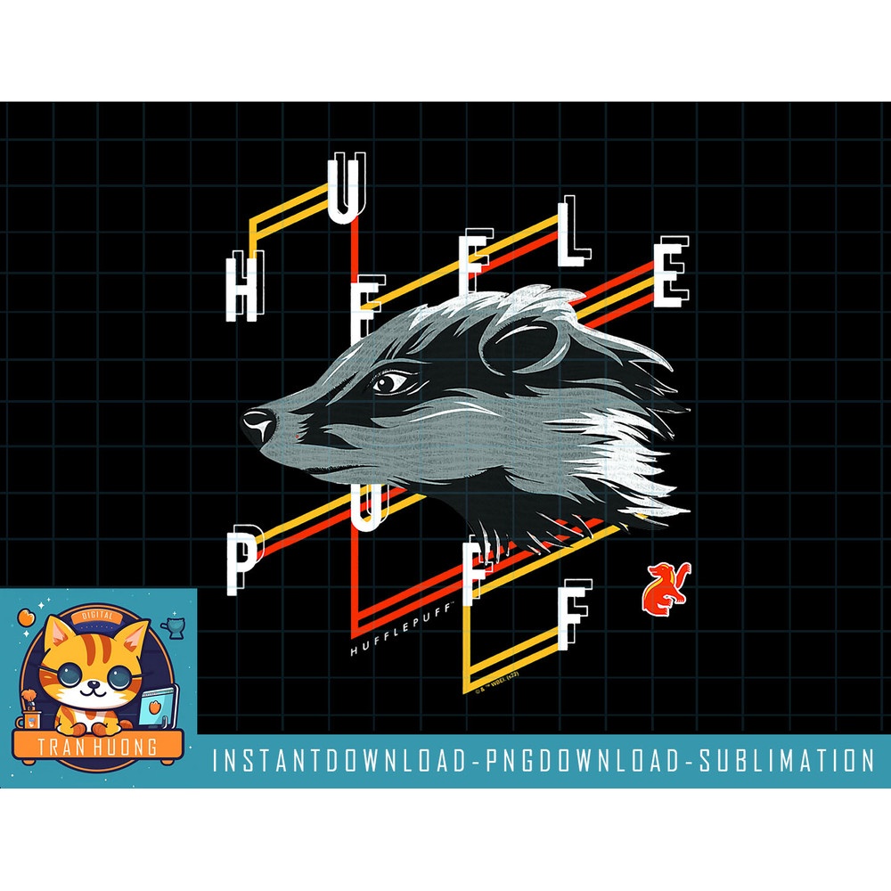 Harry Potter Deathly Hallows 2 Hufflepuff Badger Head Poster png, sublimate, digital download.jpg