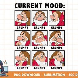 disney snow white current mood always grumpy graphic t-shirt png, sublimation, digital print