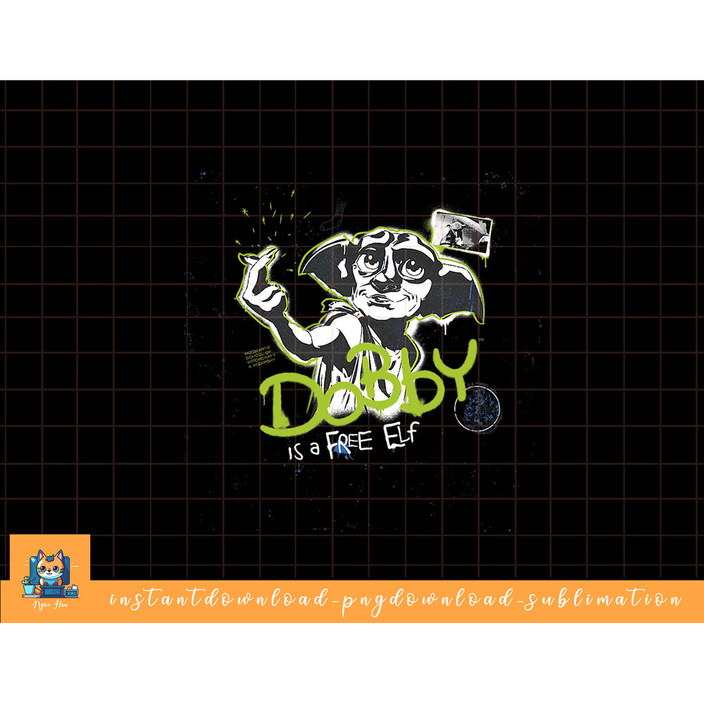 Harry Potter Deathly Hallows 2 Dobby Is A Free Elf Poster png, sublimate, digital download.jpg
