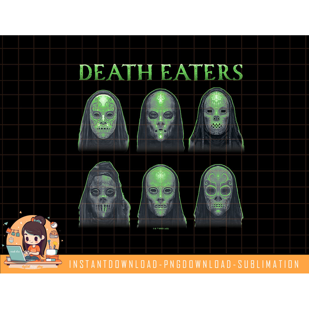 Harry Potter Death Eaters Masks Lineup png, sublimate, digital download.jpg