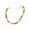 Baltic amber necklace jewelry Multicolor colored amber small beads necklace gemstone beaded necklace adult for young women healing real amber jewelry minimalism