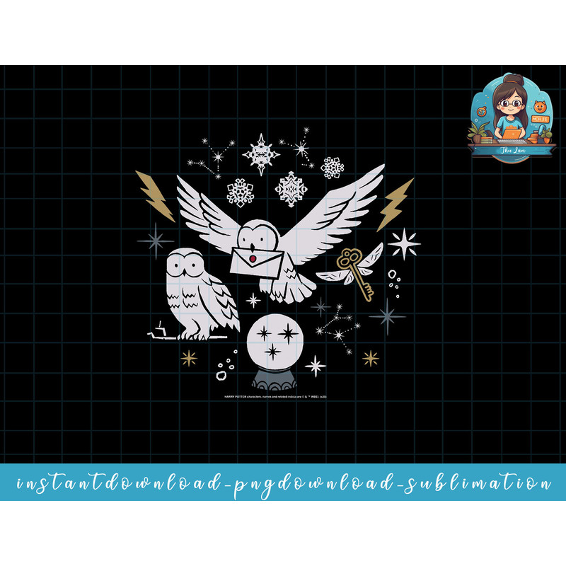 Harry Potter Christmas Winter Owls png, sublimate, digital download.jpg