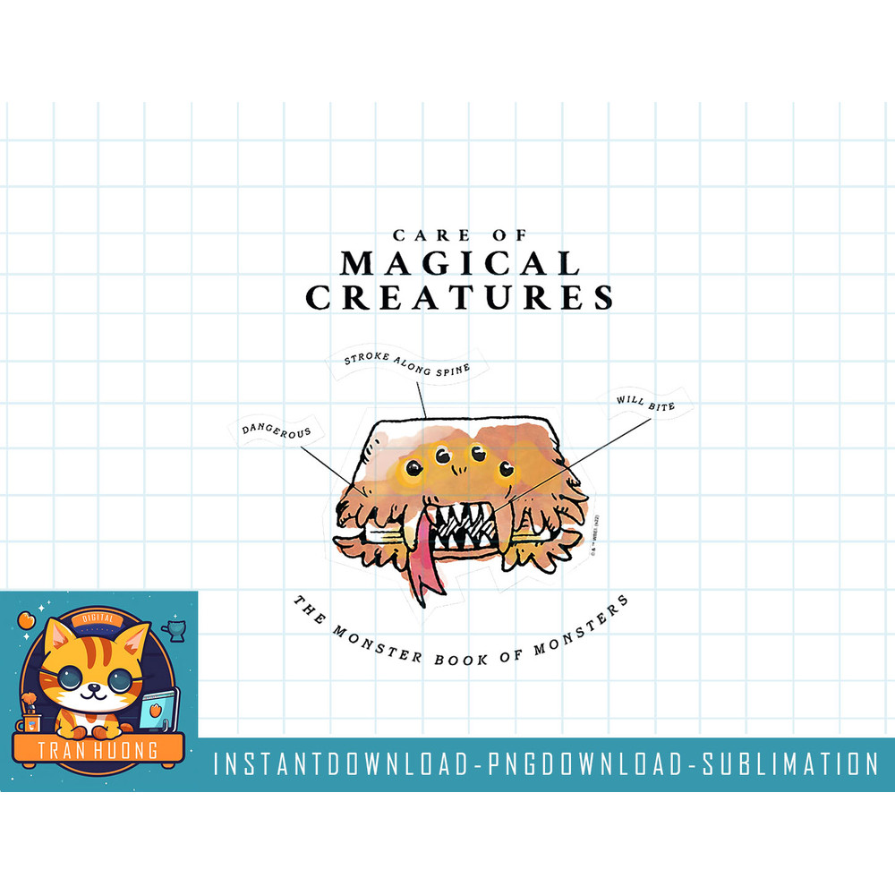 Harry Potter Deathly Hallows 2 Magical Creatures Book png, sublimate, digital download.jpg