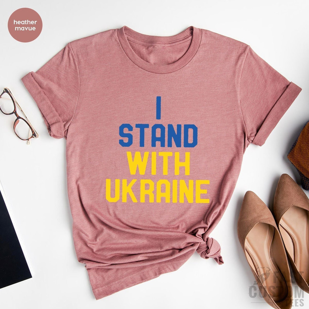 I Stand with Ukraine T-shirt, Pray for Ukraine Shirt, Support Ukraine Shirt, Pray For Ukraine Shirt, Ukraine Peace Shirt, Stop The War Shirt - 1.jpg