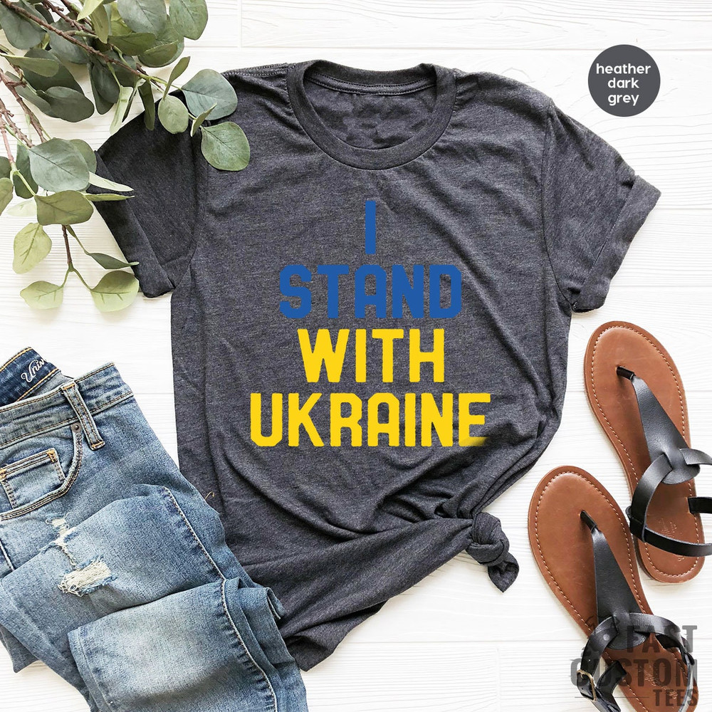 I Stand with Ukraine T-shirt, Pray for Ukraine Shirt, Support Ukraine Shirt, Pray For Ukraine Shirt, Ukraine Peace Shirt, Stop The War Shirt - 3.jpg