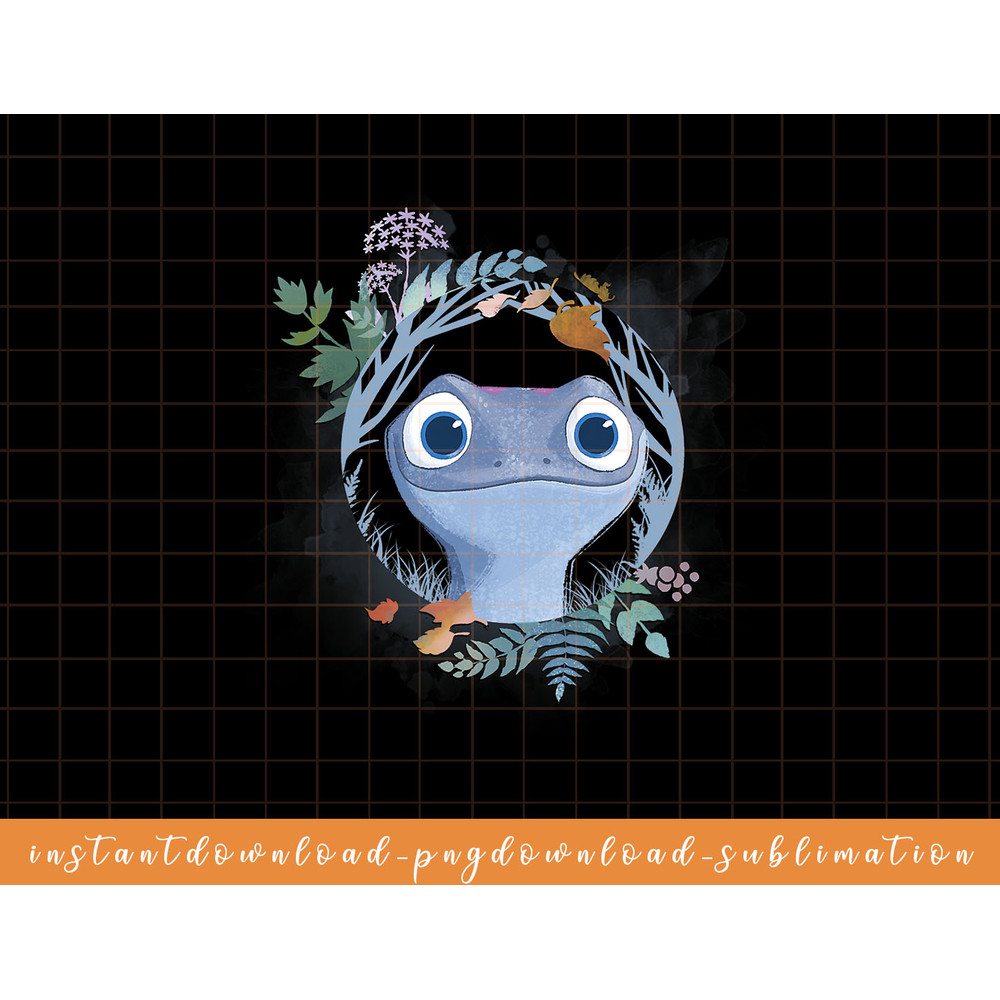 Disney Frozen 2 Bruni The Salamander Watercolor Portrait png, sublimate, digital download.jpg