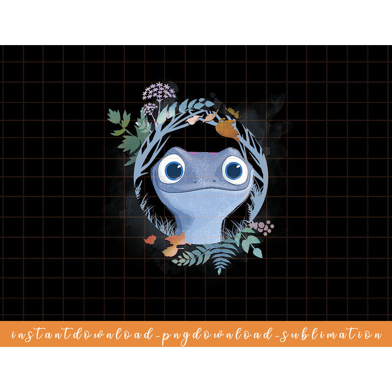 Disney Frozen 2 Bruni The Salamander Watercolor Portrait png, sublimate, digital download.jpg