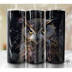 owl  20oz sublimation tumbler designs, colorful
