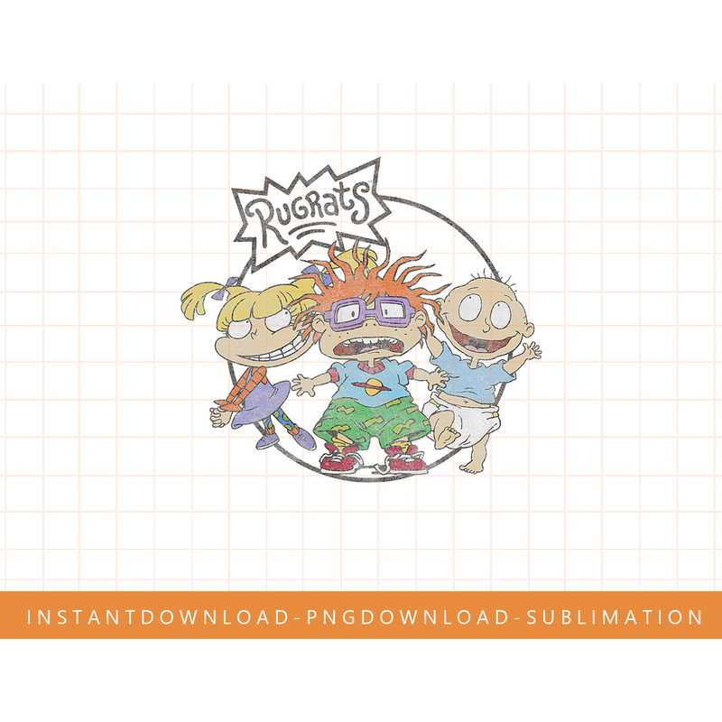 Rugrats Chuckie Tommy & Angelica Logo png, sublimate, digital print.jpg