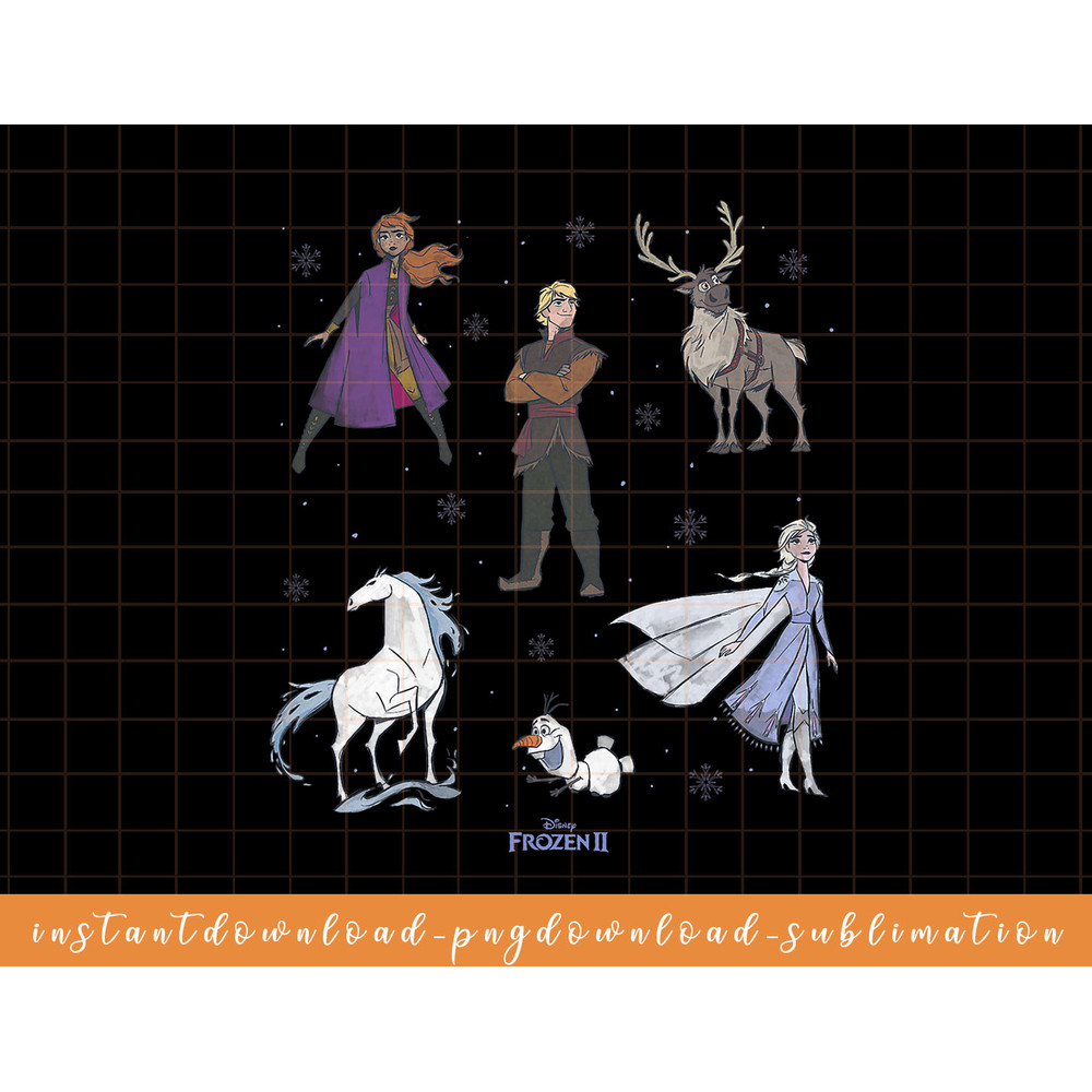 Disney Frozen 2 Cast Group Shot Poster png, sublimate, digital download.jpg