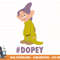 Disney Snow White Dopey Hashtag Portrait png, sublimation, digital print.jpg