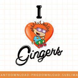 rugrats chucky i love gingers png, sublimate, digital print