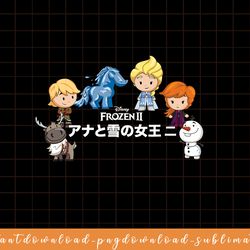disney frozen 2 character panels japanese png, sublimate, digital download