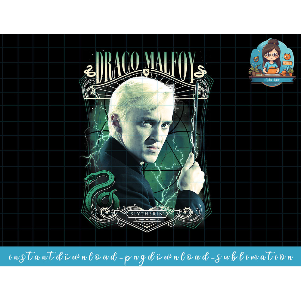Harry Potter Deathly Hallows 2 Draco Malfoy Slytherin Poster png, sublimate, digital download.jpg
