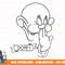 Disney Snow White Dopey Line Art Big Face png, sublimation, digital print.jpg
