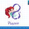 Disney Little Mermaid Ariel 8th Birthday Princess png, sublimate, digital print.jpg