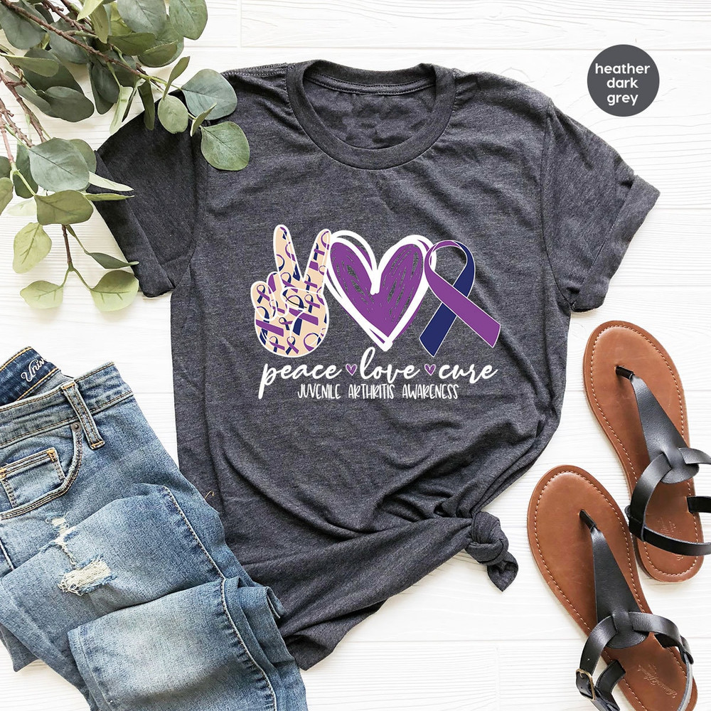 Juvenile Arthritis Shirt, Awareness Month TShirt, Family Support Clothing, Arthritis Survivor Gift, Kids Toddler Shirt, Warrior Graphic Tees - 2.jpg