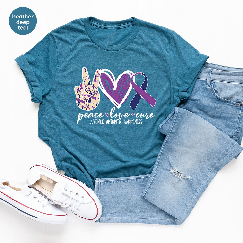 Juvenile Arthritis Shirt, Awareness Month TShirt, Family Support Clothing, Arthritis Survivor Gift, Kids Toddler Shirt, Warrior Graphic Tees - 3.jpg