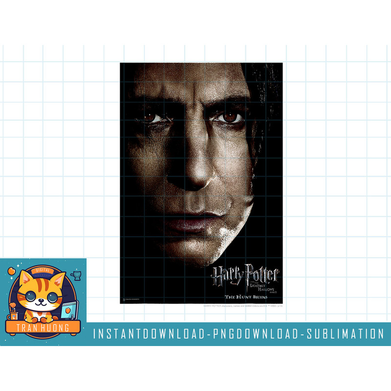 Harry Potter Deathly Hallows Snape Character Poster png, sublimate, digital download.jpg