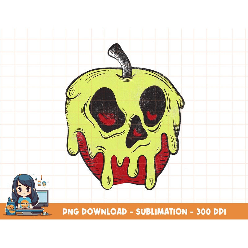 Disney Snow White Dripping Poisonous Apple png, sublimation, digital print.jpg