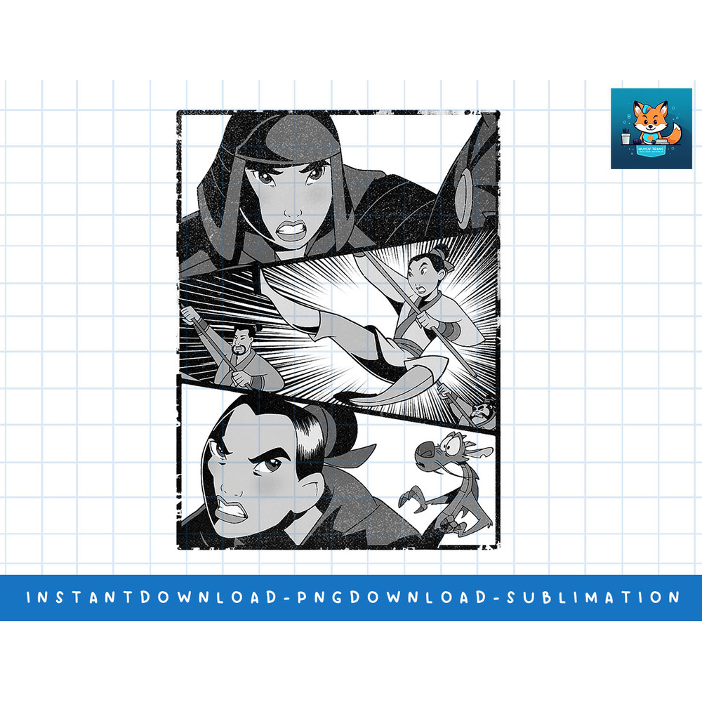 Disney Mulan Angry Warrior Princess Panel png, sublimate, digital print.jpg