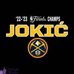 nikola jokic denver nuggets nba finals champions svg file