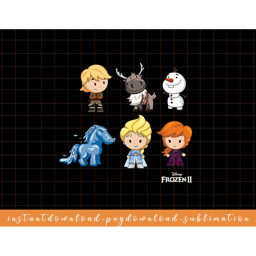 Disney Frozen 2 Chibi Character Lineup png, sublimate, digital download.jpg