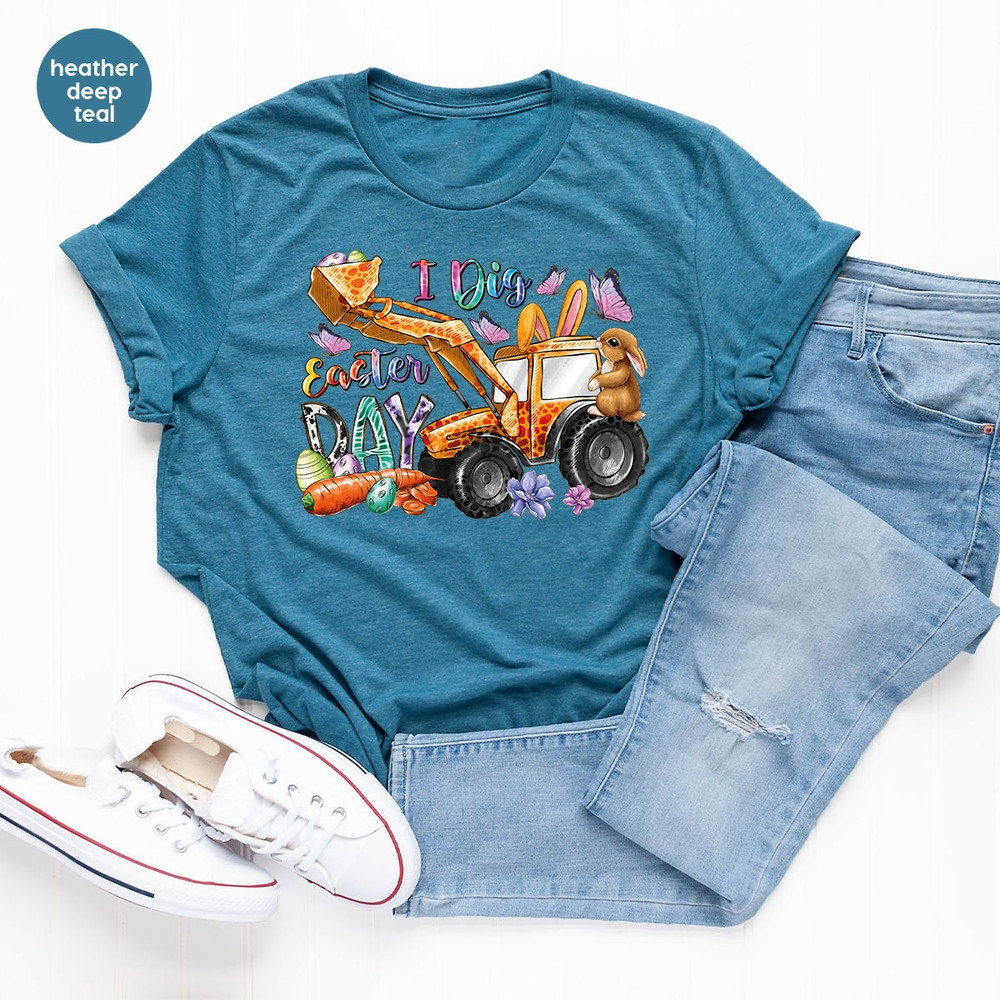 Kids Easter Shirt, Happy Easter Day T-Shirt, Easter Clothing, Easter Graphic Tees, Easter Gifts, Easter Eggs Shirt, Gifts for Him - 5.jpg