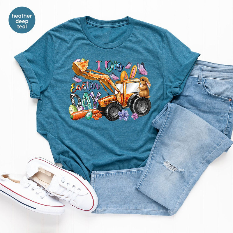 Kids Easter Shirt, Happy Easter Day T-Shirt, Easter Clothing, Easter Graphic Tees, Easter Gifts, Easter Eggs Shirt, Gifts for Him - 5.jpg