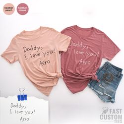 kids handwriting shirt, personal handwriting shirt, custom text tee, custom t shirt, personalized tshirt, custom writing
