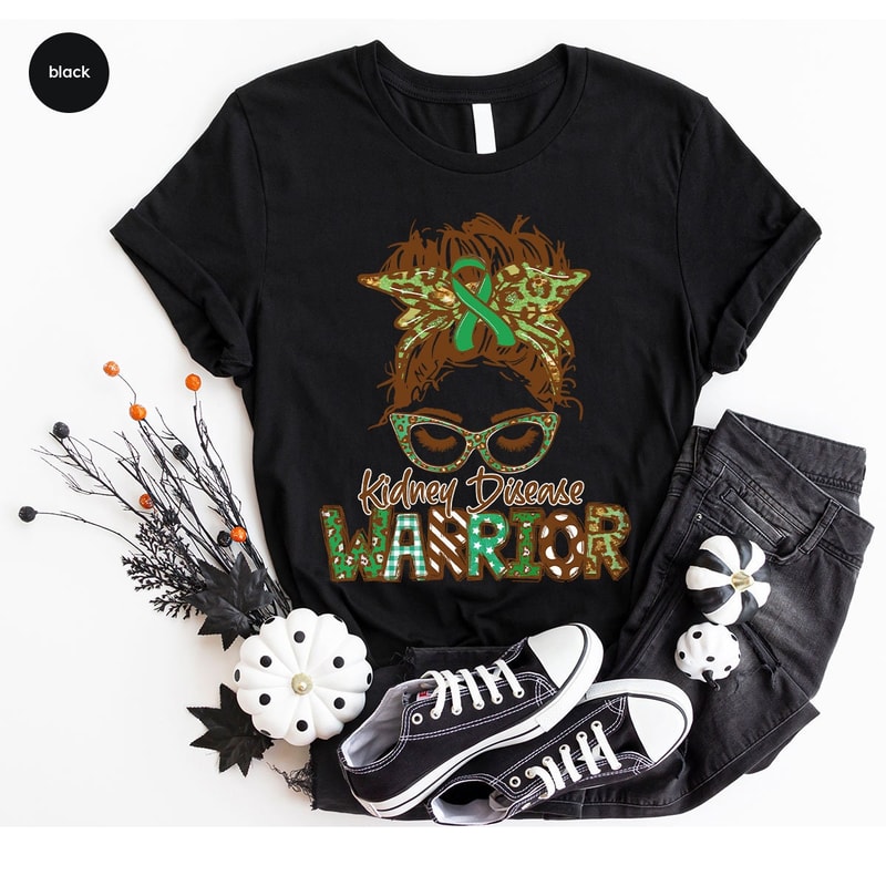 Kidney Disease Warrior T-Shirt, Gifts for Her, Kidney Transplant Shirt, Shirts for Women, Kidney Disease Awareness TShirt, Dialysis Shirt - 7.jpg