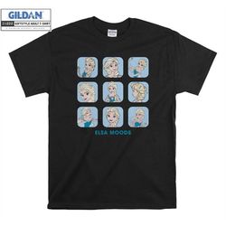 disney frozen elsa moods cute face box up funny t shirt hoodie hoody t-shirt tshirt s-m-l-xl-xxl-3xl-4xl-5xl oversized m