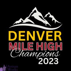 denver mile high champions 2023 nba finals svg cricut file