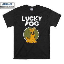 pluto dog disney fan lucky dog t shirt hoodie hoody t-shirt tshirt s-m-l-xl-xxl-3xl-4xl-5xl oversized men women unisex 6