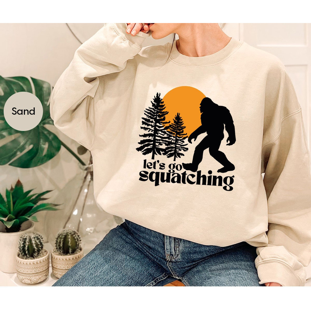 Let's Go Squatching Tshirts for Camping Gift, Funny Hide Outdoor Shirts, Adventure Seek Funny Foot Tshirt, Family Jogging Shirt for Camp - 7.jpg